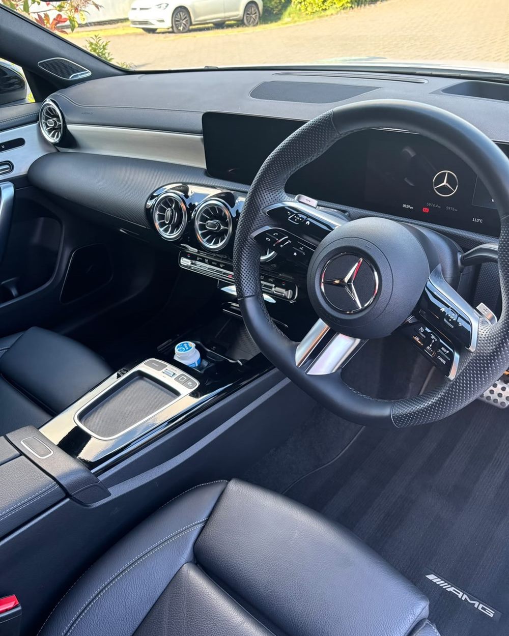Mercedes-AMG interior after a full deep clean valet