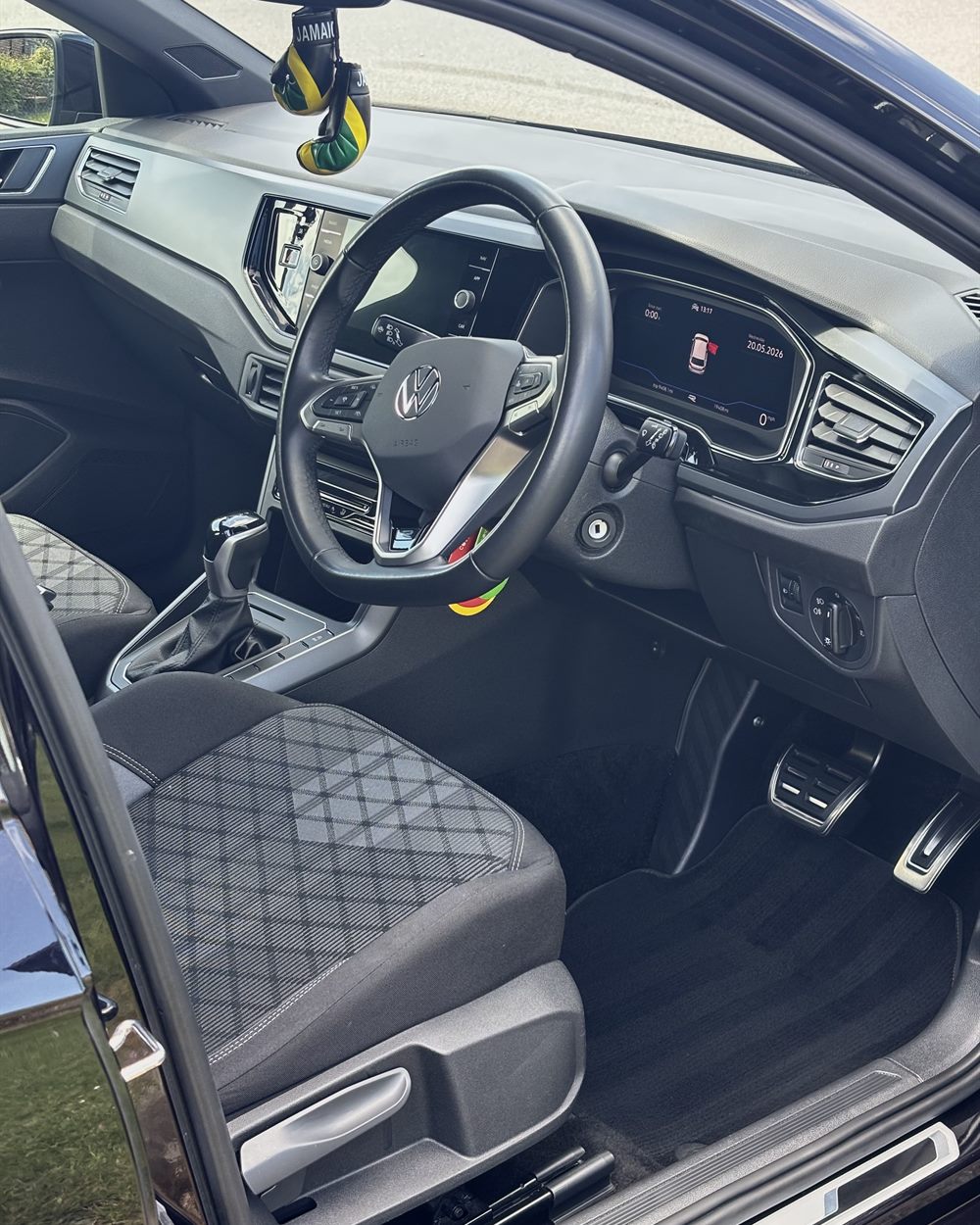 Volkswagen Polo interior after a deep vacuum and full trim clean